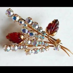 Vintage Austrian Crystal Brooch